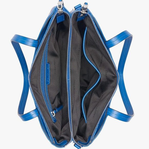 NWOT Blue Calvin Klein 2-in-1 Purse - Picture 3 of 16